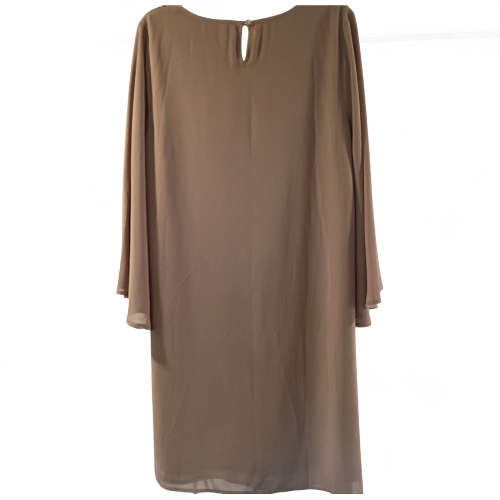 Altar'd State Tunic Is Taupe Color With Lace Embellishment Bell Sleeves Sz Small - Picture 2 of 6